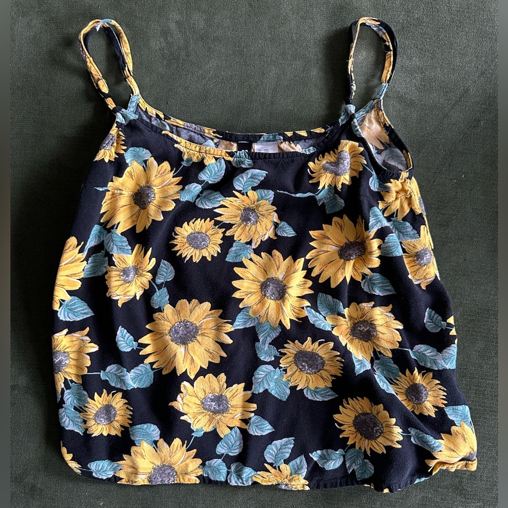 Sunflower crop top